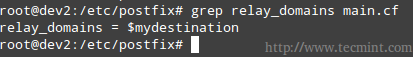 Configure Relay Domains in Postfix