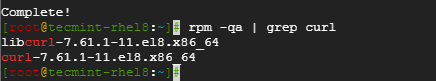Confirm Curl Installation on CentOS