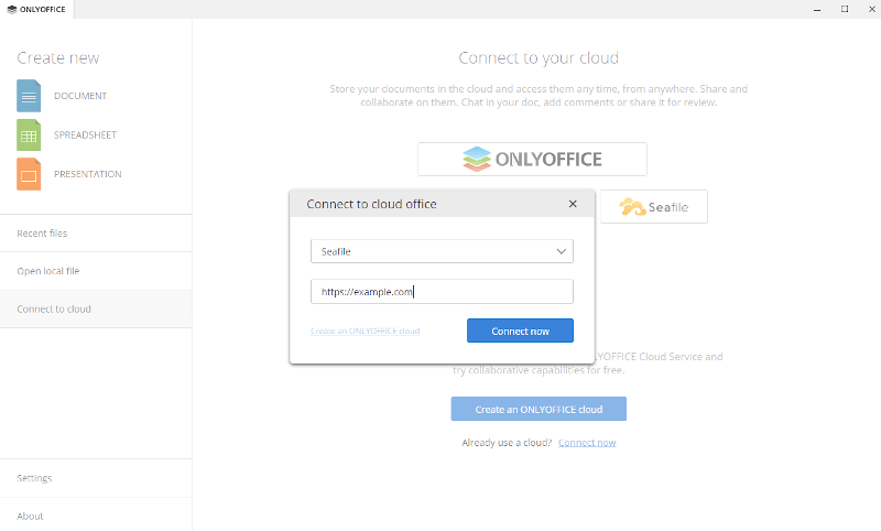 Connecting ONLYOFFICE to Seafile