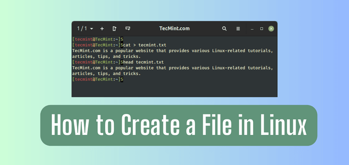 Create a File in Linux