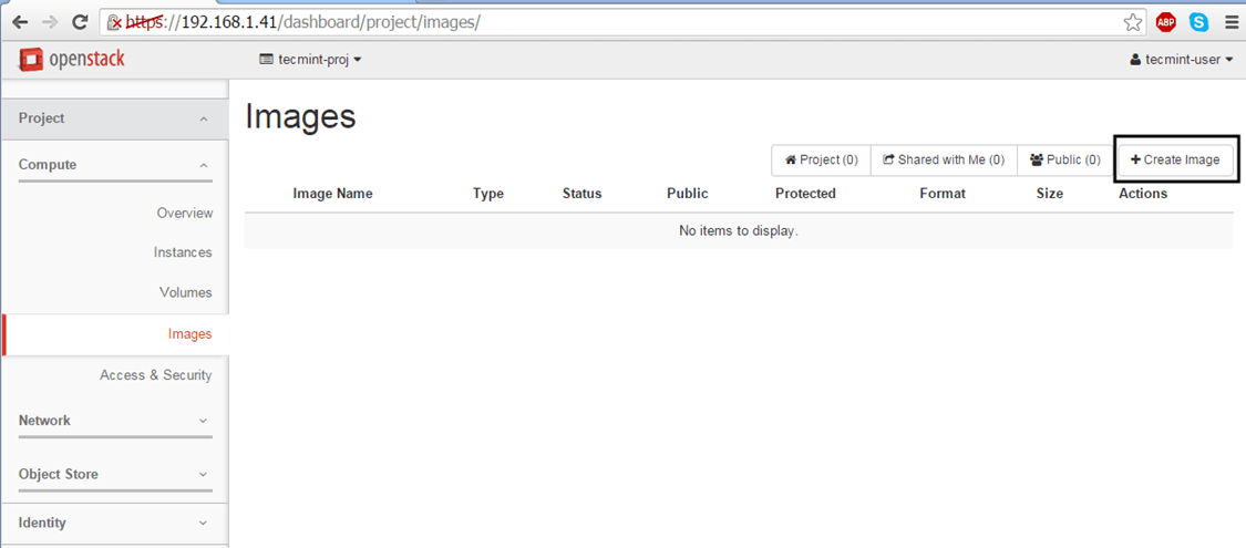 Create Images in OpenStack