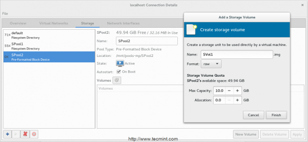 Create New Volumes in KVM