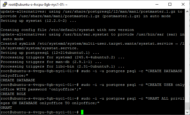 Create PostgreSQL Database