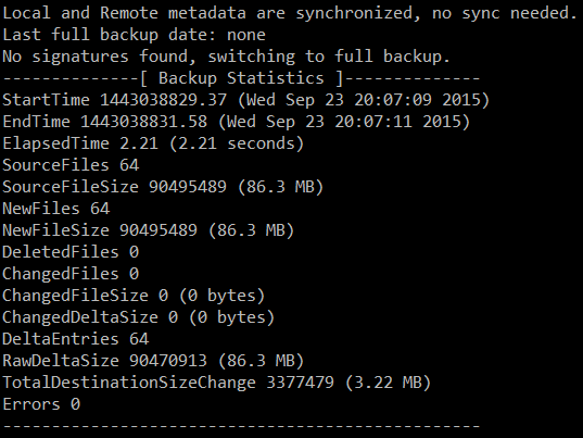 Create /var Partition Backup