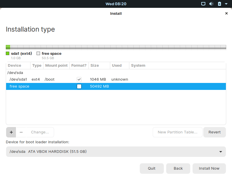 Creating Home Partition for Zorin