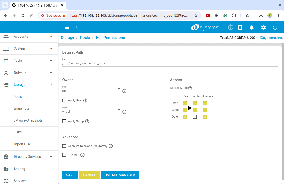 Dataset Permissions