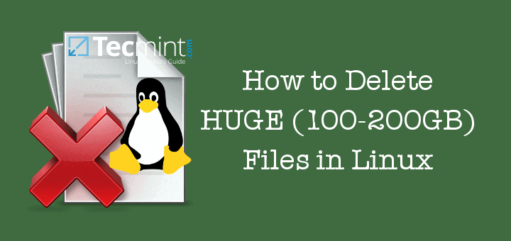 Delete Huge Files in Linux