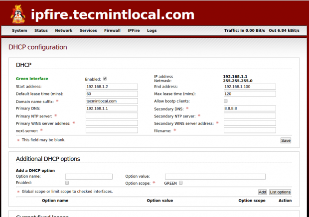 DHCP Configuration