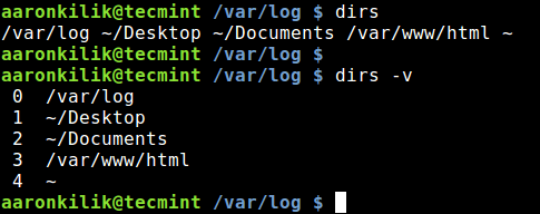 Dirs - Display Directories in Directory