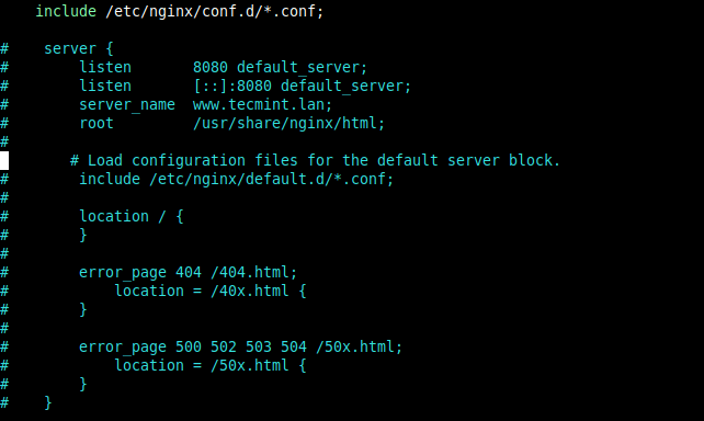 Disable Nginx Server Block