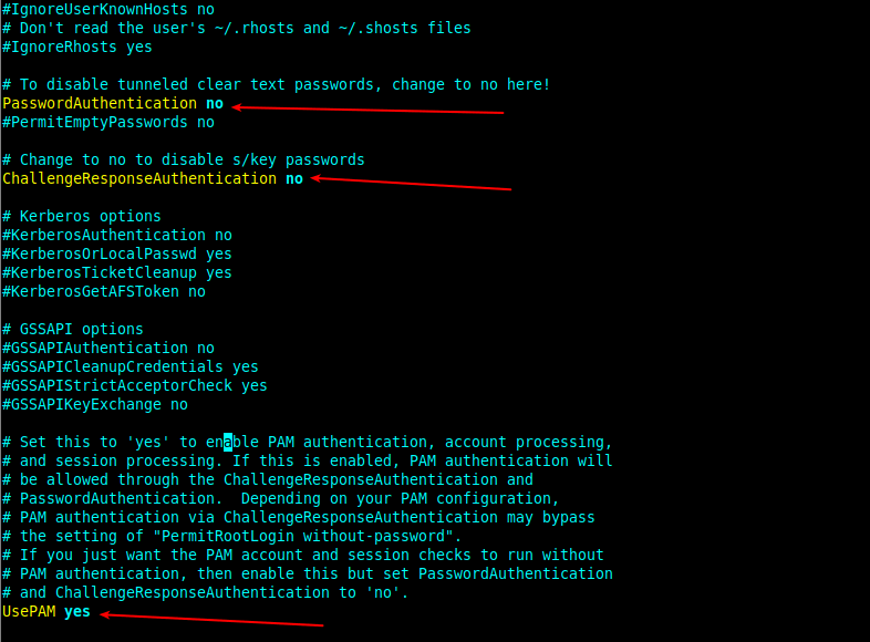 Disable SSH Password Authentication