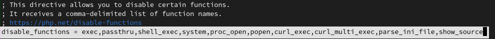 Disable Unwanted PHP Functions