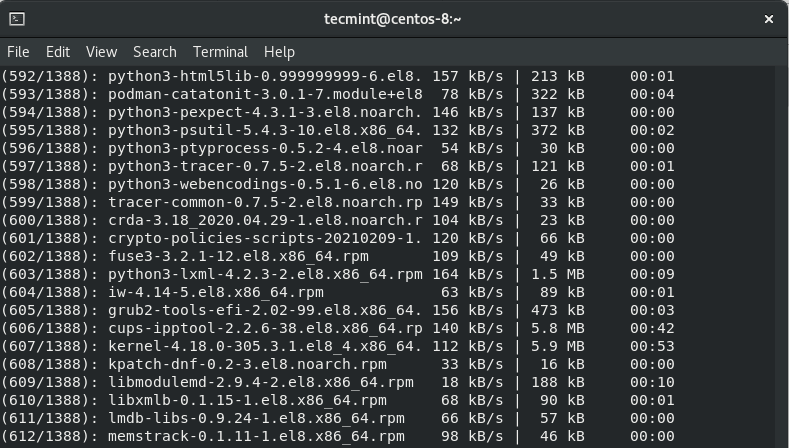 Downloading Packages from Rocky Linux Repo