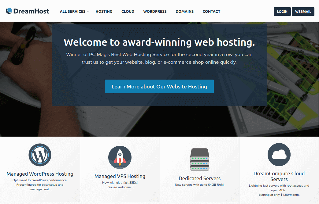 DreamHost Hosting for Linux with Free 1 Domain