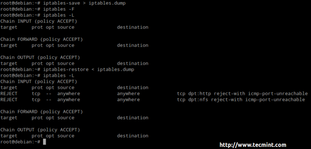 Save Iptables Rules in Linux