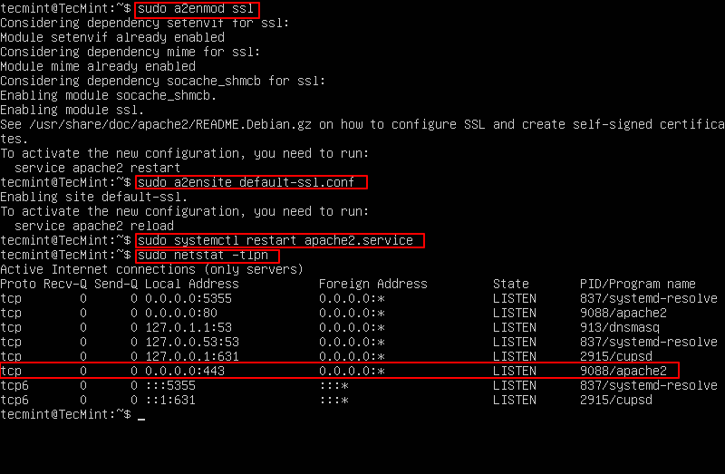 Enable Apache SSL HTTPS Support on Ubuntu 16.10