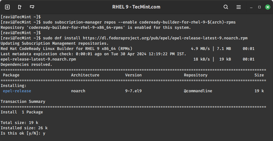 Enable EPEL Repository in RHEL