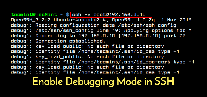 Enable SSH Debug Logging