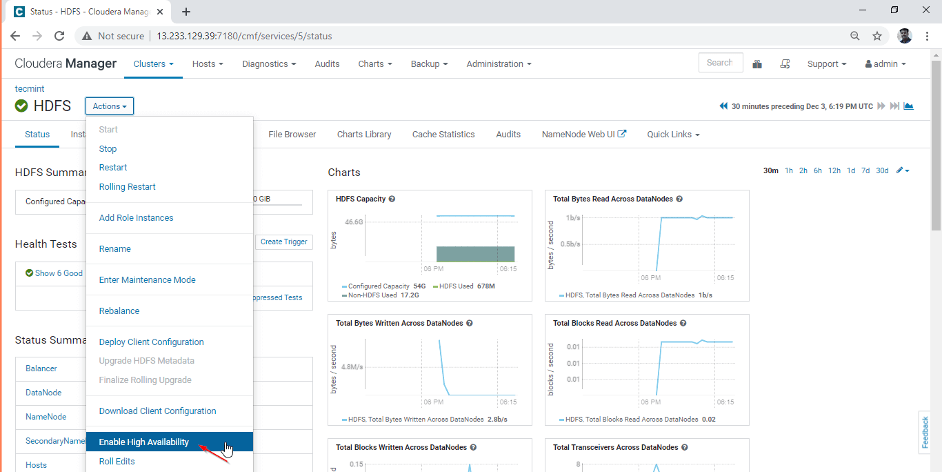 Enabling High Availability