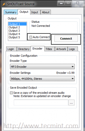 Encoder Configuration