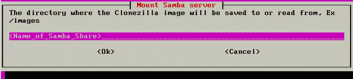 Enter Samba Share Directory