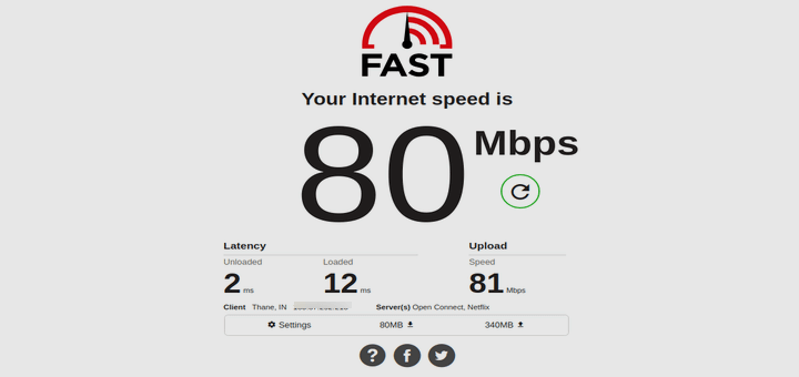 Fast – Test Your Internet Download Speed in Linux
