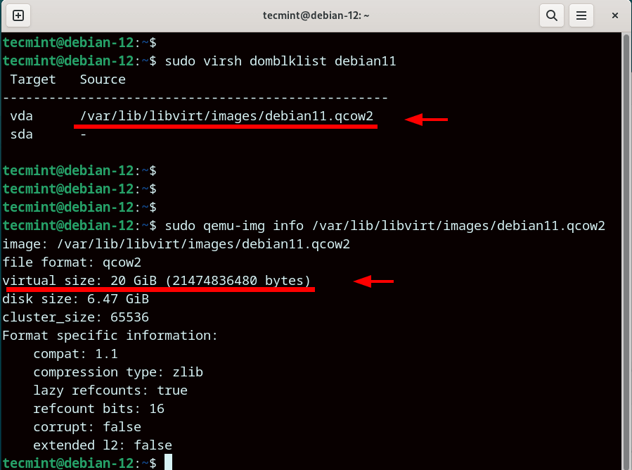 Find KVM Virtual Machine Disk Path