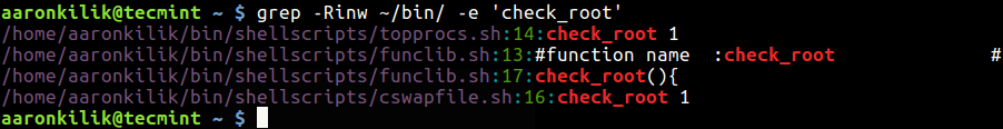 Find String with Line Number