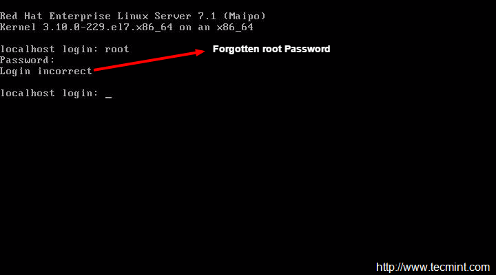 Forgotten root Password