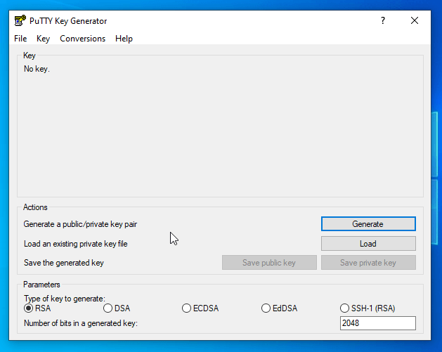 Generate SSH Key in Putty