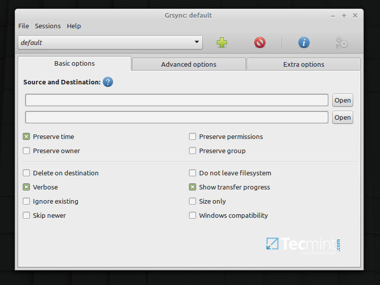 Grsync - Backup and File Synchronization Tool