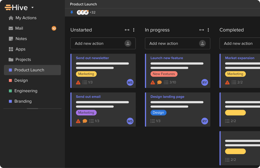 Hive Team Productivity Platform