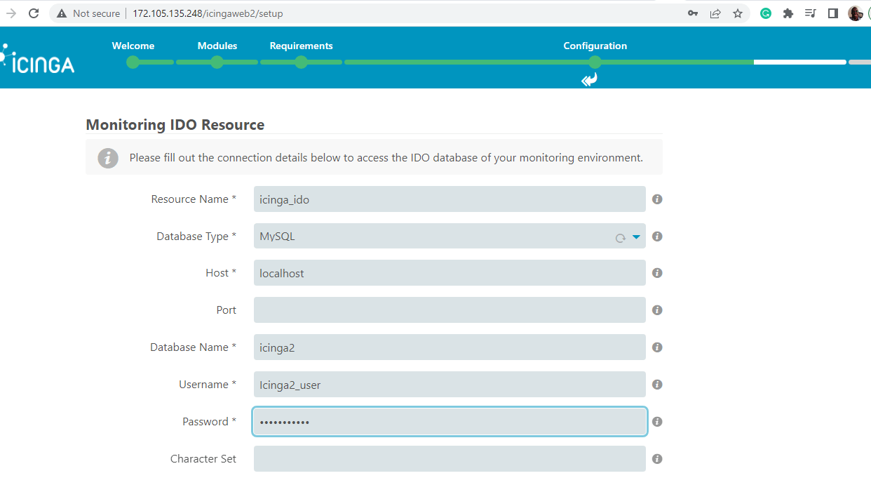 Icinga2 MySQL Module