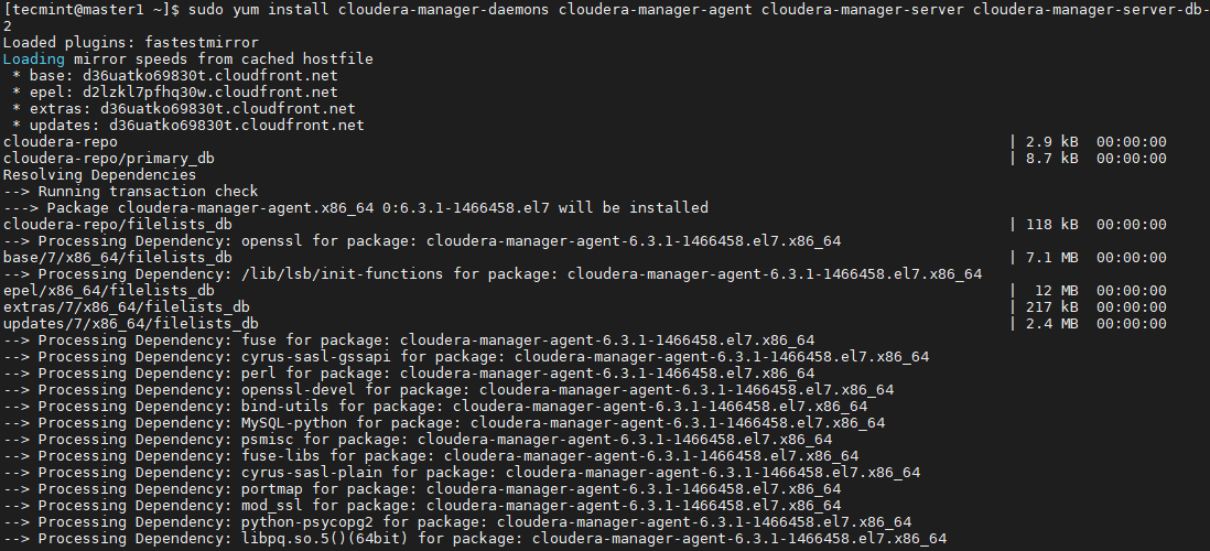 Install Cloudera in CentOS