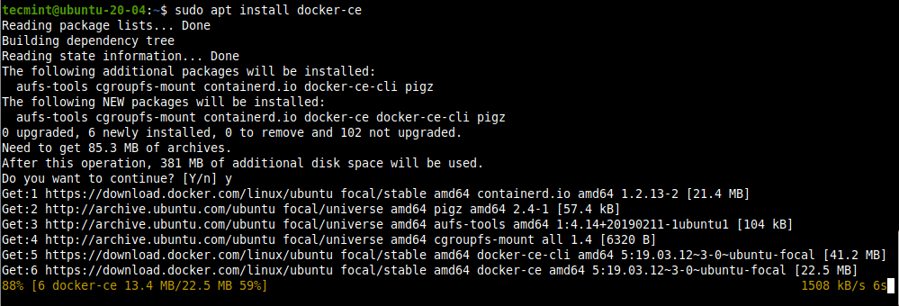 Install Docker on Ubuntu