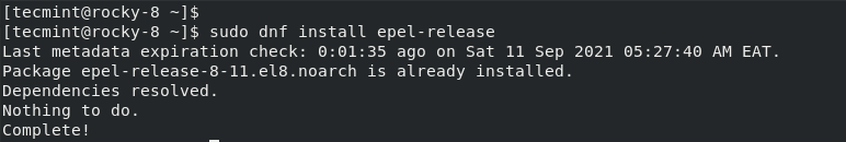 Install EPEL in Rocky Linux