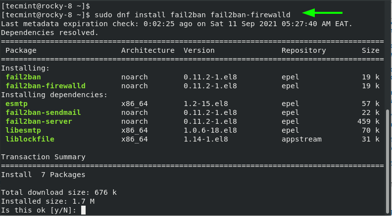 Install Fail2ban in Rocky Linux