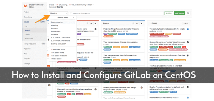 Install GitLab on CentOS 7