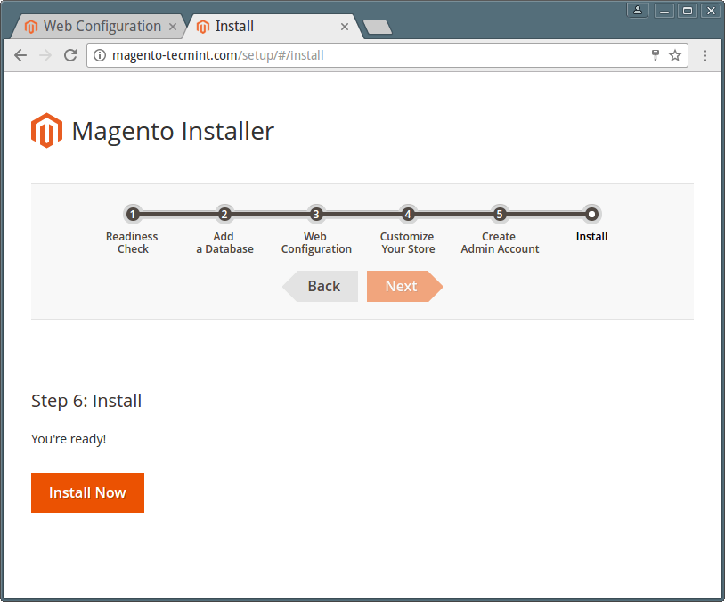 Install Magento