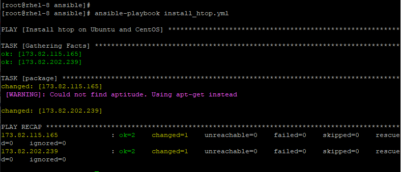 Install Software Using Ansible Package Module