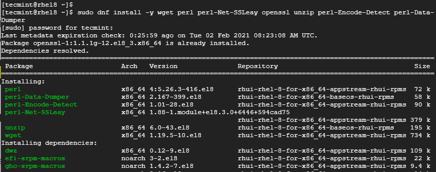 Install Webmin Prerequisites