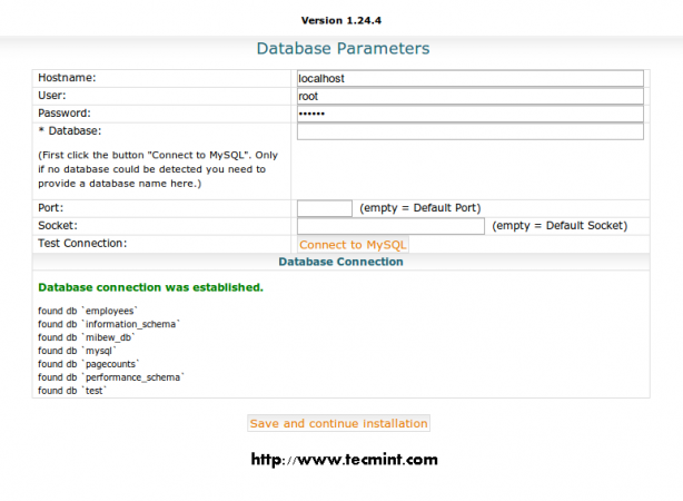 Test Database Connection