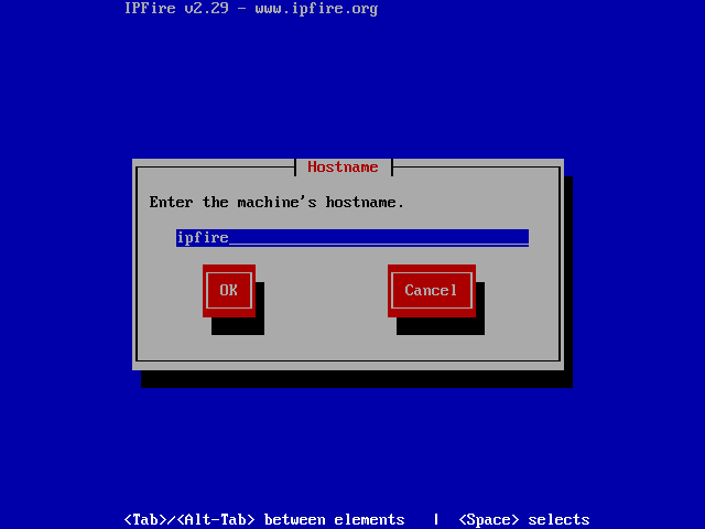 Set IPFire Hostname