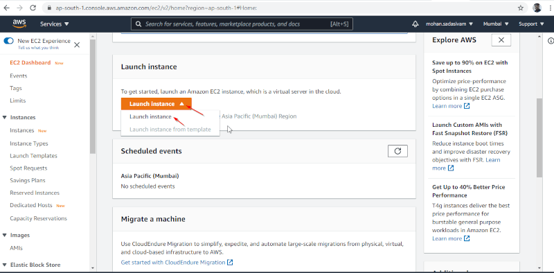 Launch Amazon EC2