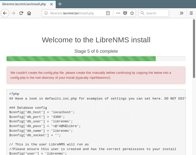 LibreNMS Configuration