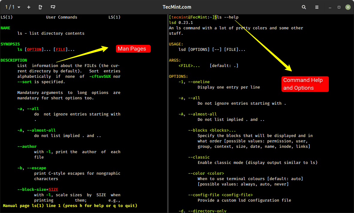 Linux Command Help