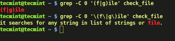 Linux grep Command Example