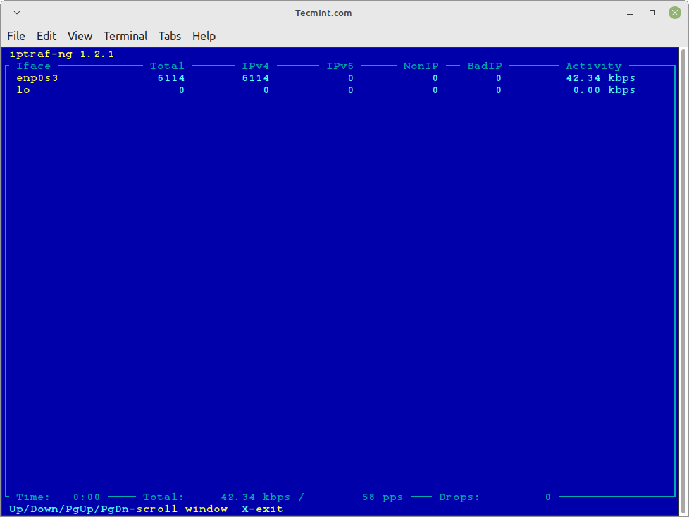 Linux Network Inerface Statistics