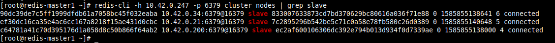 List All Redis Cluster Slaves