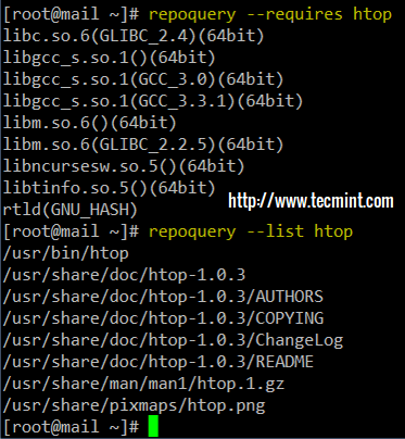 List Dependencies of RPM Package